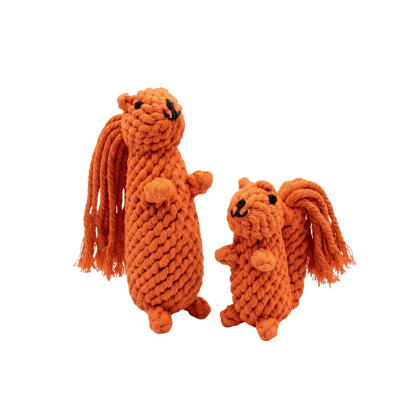Oliver the Squirrel Rope Toy