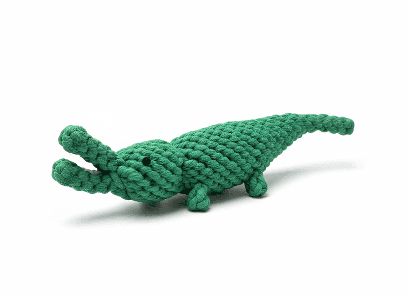 Monli Handmade Crochet Alligator Pet Toys