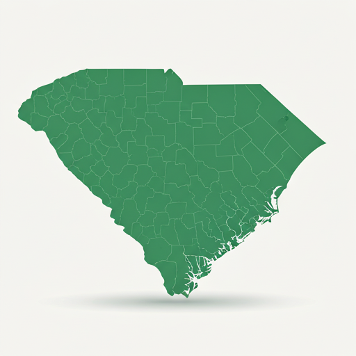Map showing Greenville South Carolina location