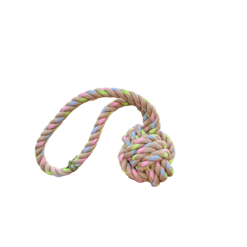 Rainbow Joy Hemp Rope Tug Toys