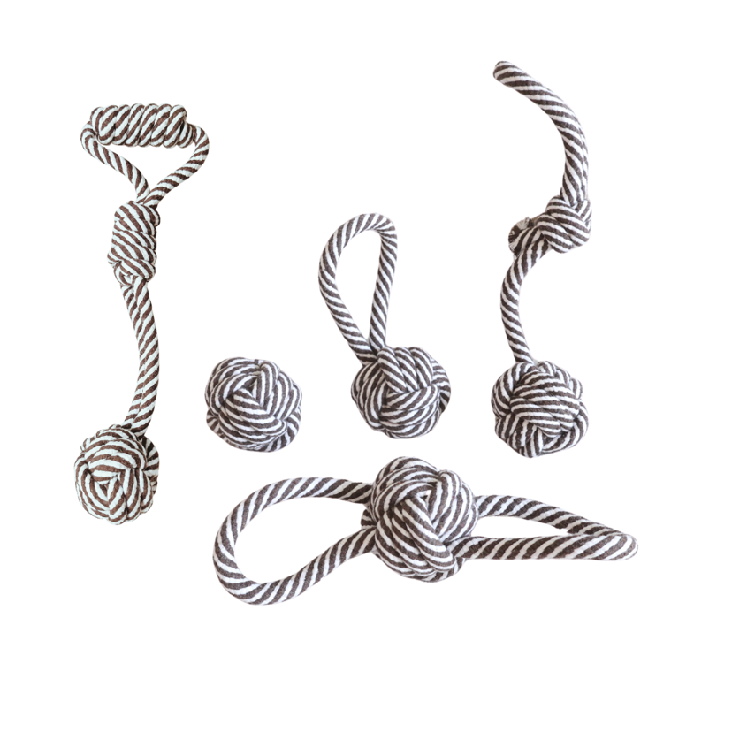 Monli Rope Toy / Black and White