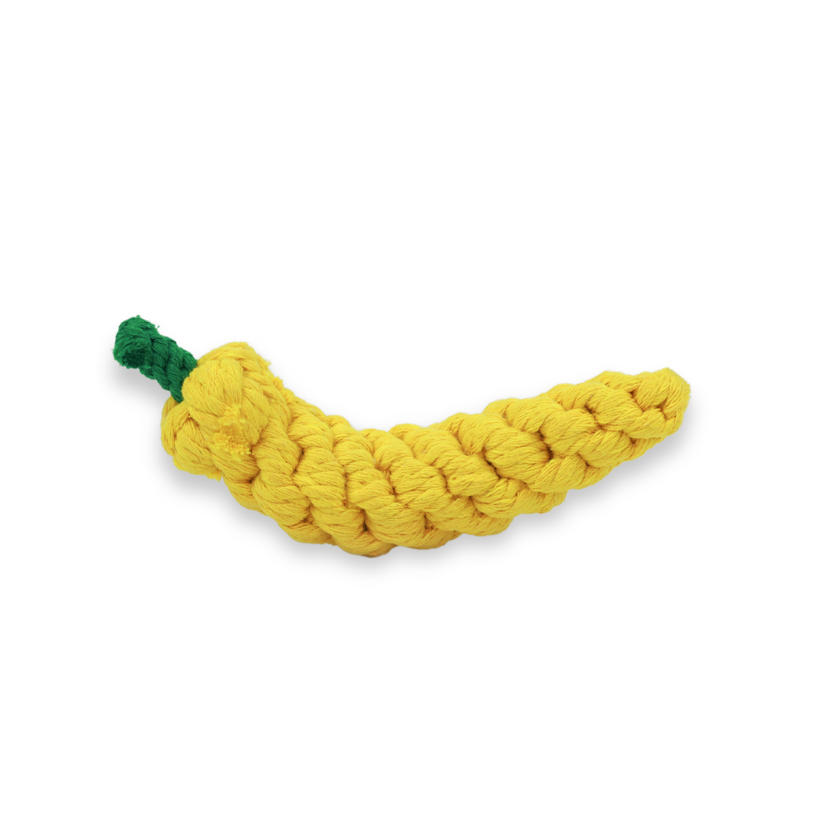 Handmade Yellow Chili Rope Toy