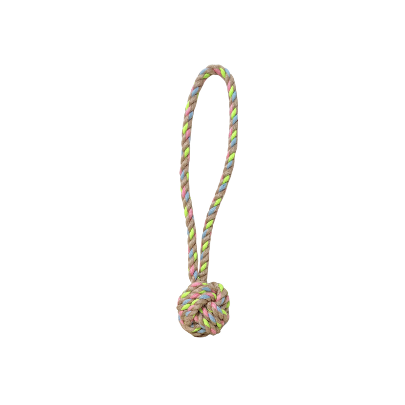 Small Rainbow Hemp Rope Tug Toys