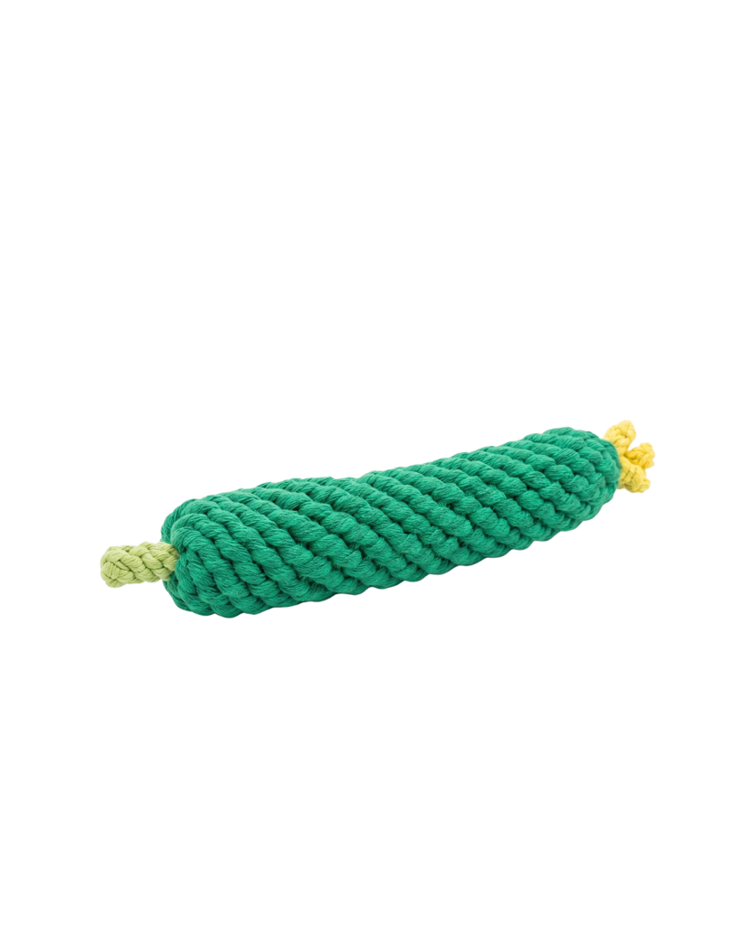 Handcrafted Cucumber Pet Rope Toys