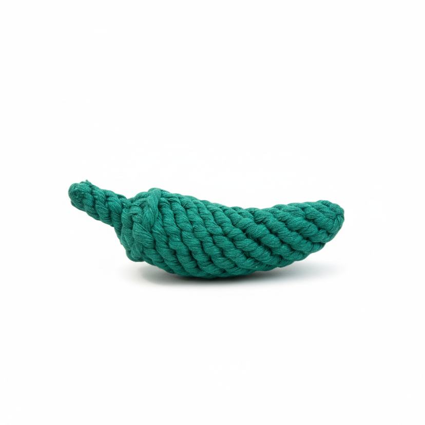 Handcrafted Green Pepper Pet Rope Toys